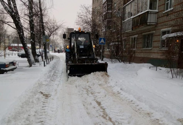 В Рузском округе устраняют последствия снегопада