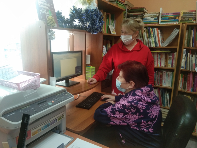 В Воробьевской библиотеке прошел урок компьютерной грамотности