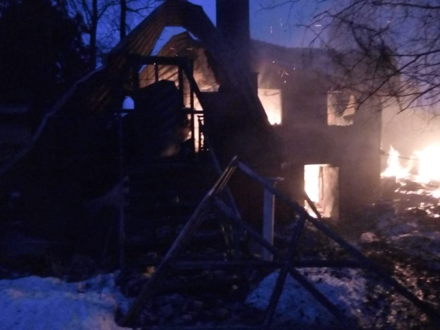 Мужчина погиб при пожаре в деревне Марьино Рузского округа