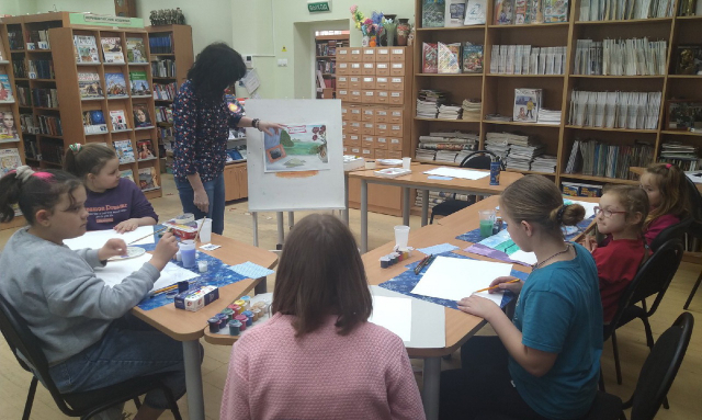 В Тучково прошел мастер-класс по рисованию