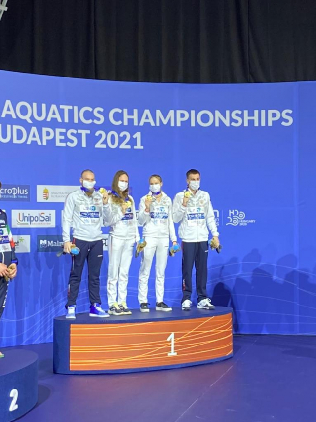 Команда по прыжкам в воду стала чемпионом Европы 