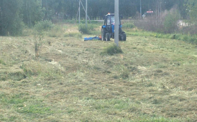 В Рузском округе косят траву