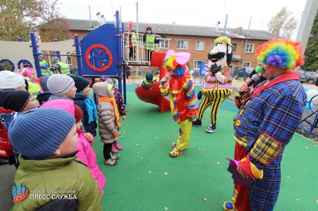 Еще две детские игровые площадки установлены в Рузском городском округе