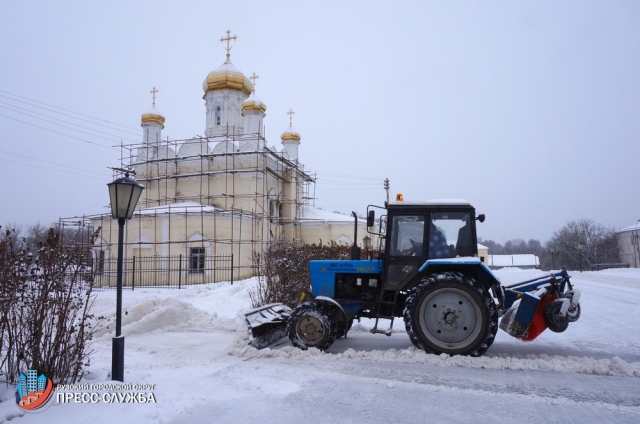 Дворовые территории Рузского городского округа убраны от снега