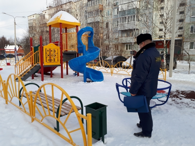 Витушева: «В Домодедово по предписанию Госадмтехнадзора очищены от снега и льда детские площадки»