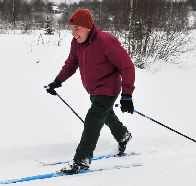 Жители Рузы любят кататься на лыжах