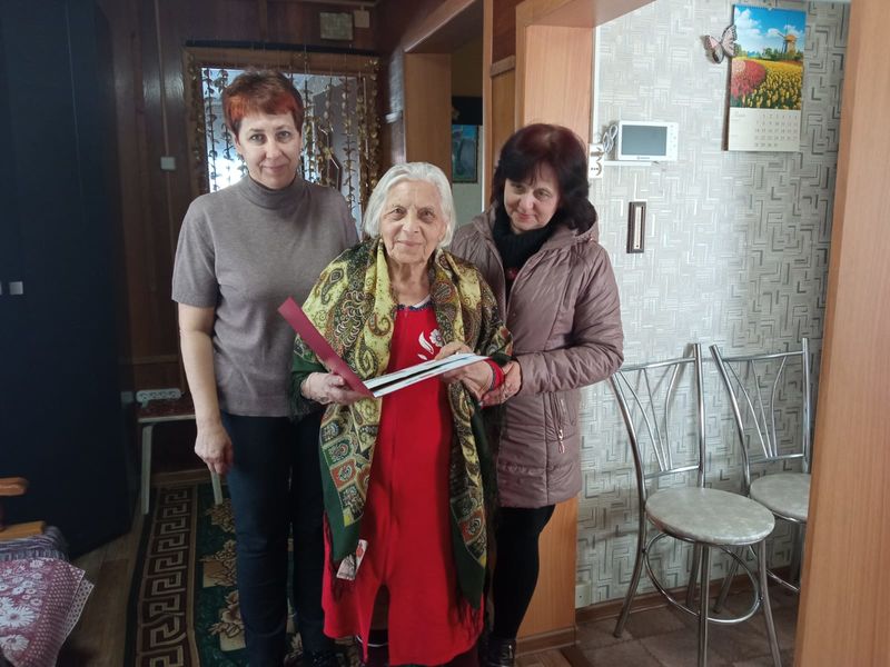 Жительницу Рузского округа поздравили с 95-летием