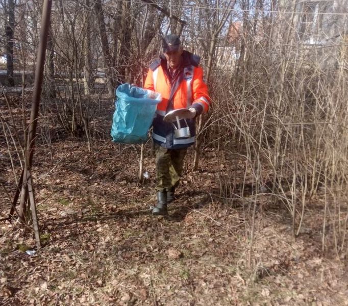 В Рузском округе наводят чистоту на общественных территориях