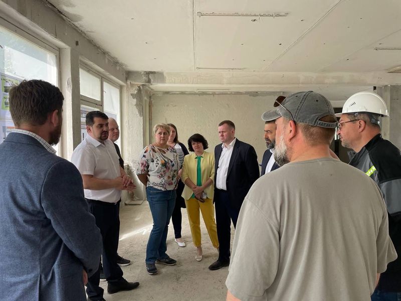 Капитальный ремонт Тучковской школы продолжается