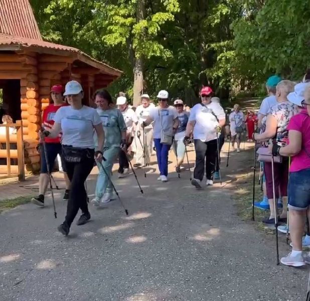 Марафон по скандинавской ходьбе прошел в Рузе