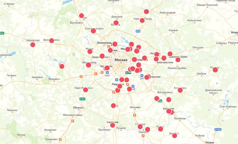 Опубликована карта мест богослужений по случаю праздника Курбан-байрам в Подмосковье