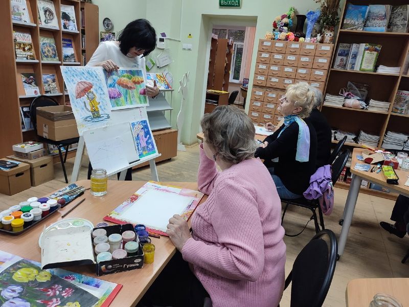 В Тучковской библиотеке состоялся День разноцветных зонтов