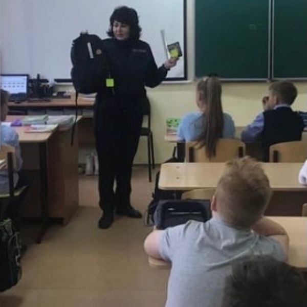В Рузской школе №3 прошли занятия по ПДД 