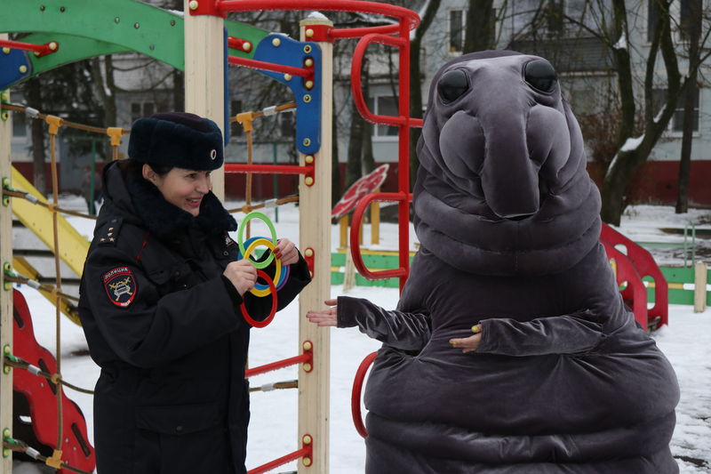 Рузские волонтеры проводят игровые программы для детей города