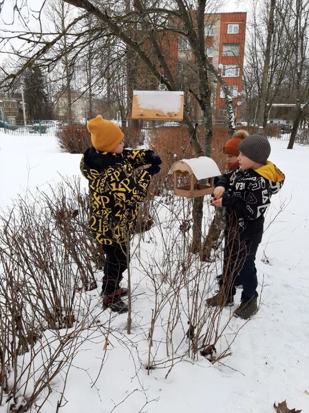 Учащиеся Космодемьянской школы принимают участие в акции по поддержке птиц