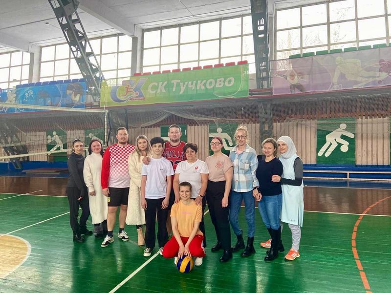 Рузские медики играли в волейбол