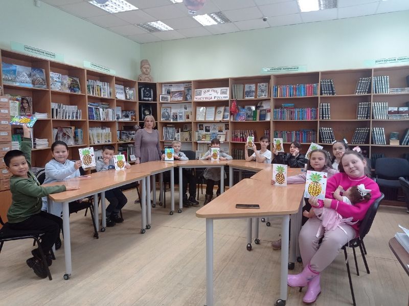 Ананасный мастер-класс в Тучковской библиотеке