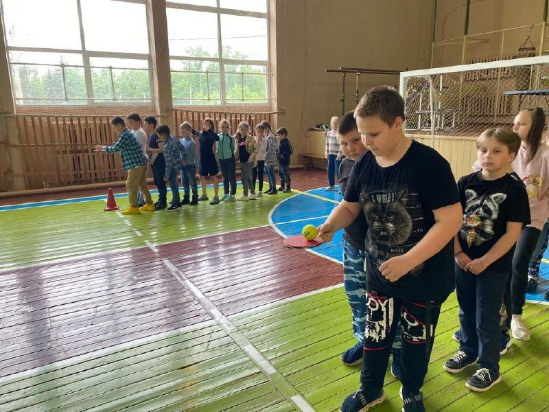 В Космодемьянской школе прошла спортивная эстафета
