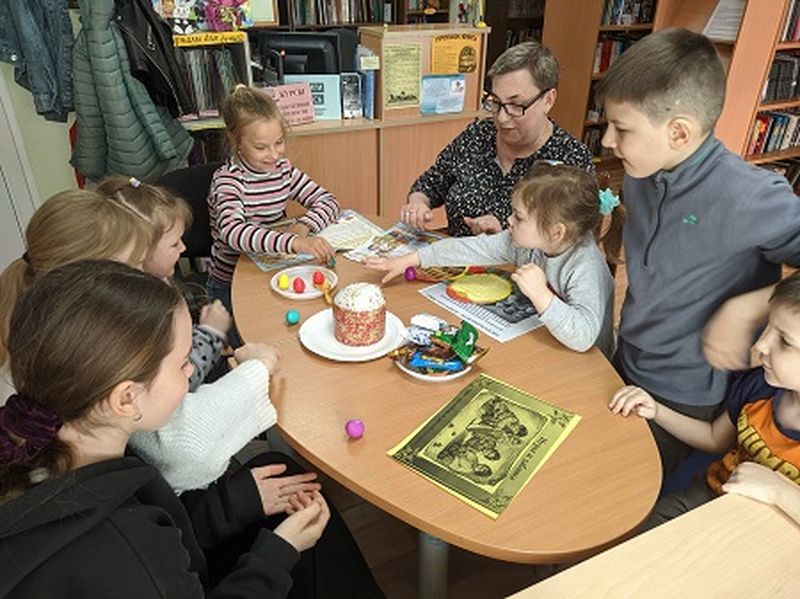 В Тучковской библиотеке возродили древнюю пасхальную игру