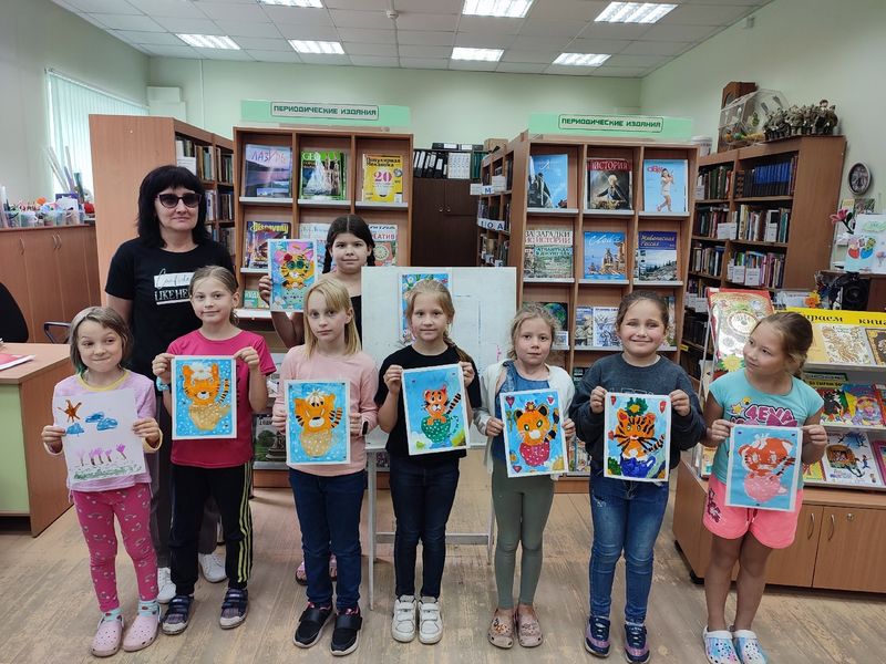 В Тучковской библиотеке отметили День тигра рисунками 