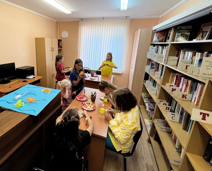 «Морские обитатели» – мастер-класс в Старорузской библиотеке
