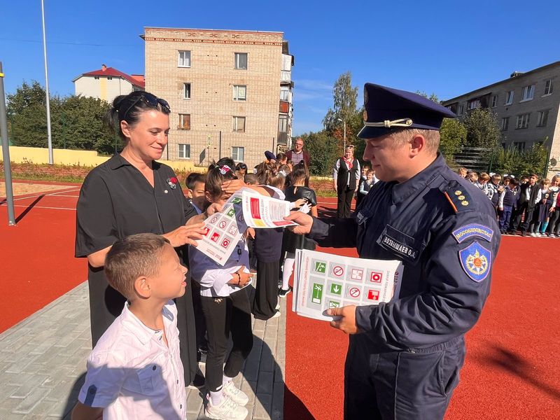 В Тучковской школе прошли беседы о пожарной безопасности