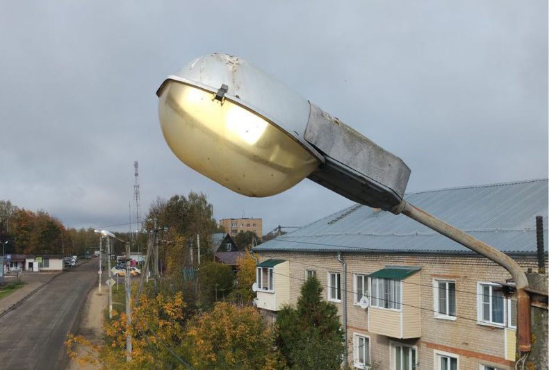 В Рузском округе ремонтируют фонари