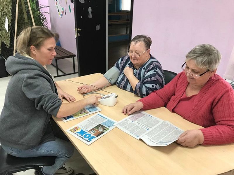 В Воробьевской библиотеке – урок здоровья для пожилых