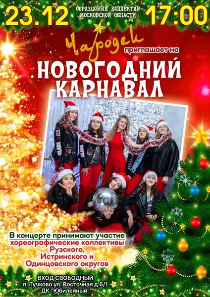  Тучковцев приглашают на новогодний карнавал