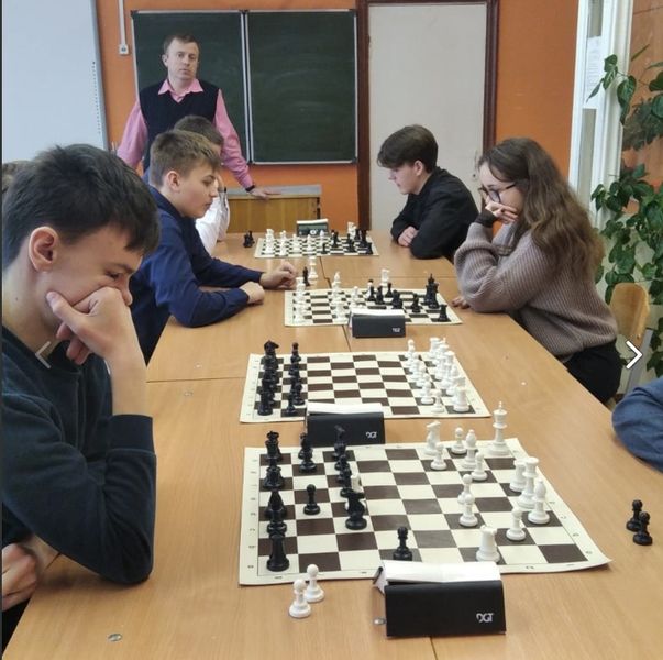 В Лидинской школе прошли игры марафона по шахматам