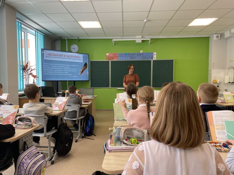 Тучковским школьникам – об уважении к родному языку