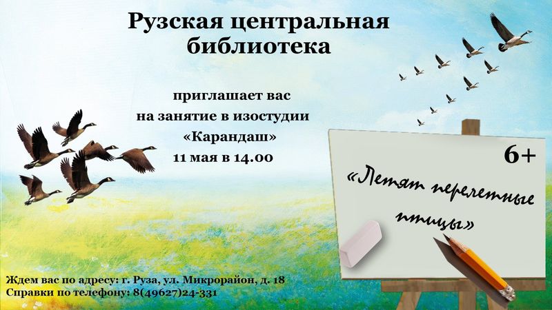 Ружан приглашают изучить и нарисовать перелётных птиц