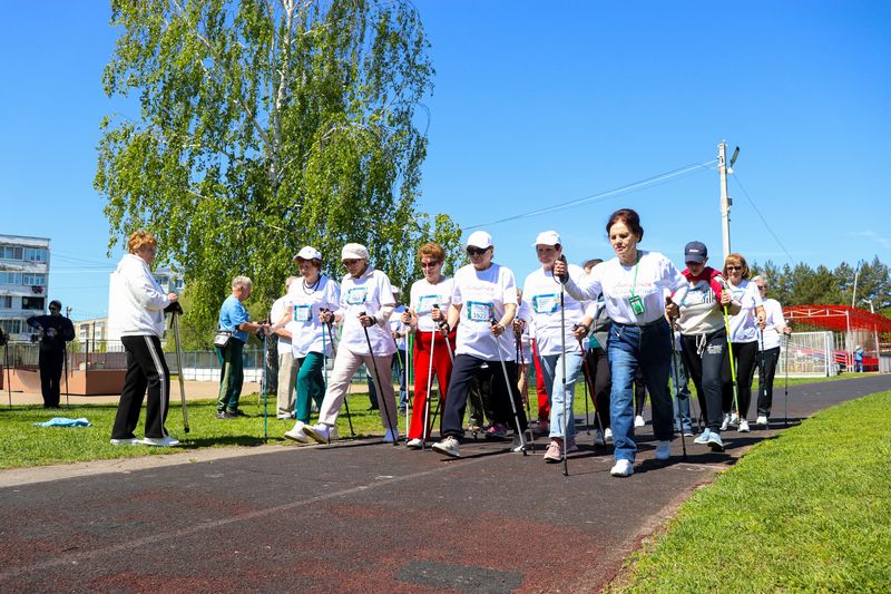 Волонтеры помогли в проведении фестиваля скандинавской ходьбы в Рузе