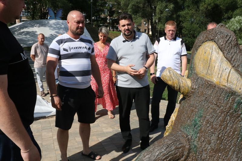 Николай Пархоменко посетил с рабочим визитом парк 