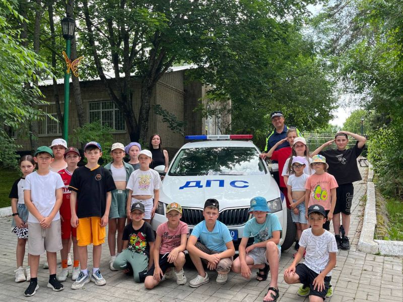 Госавтоинспекторы Рузского округа провели познавательный урок безопасности в детском оздоровительном лагере