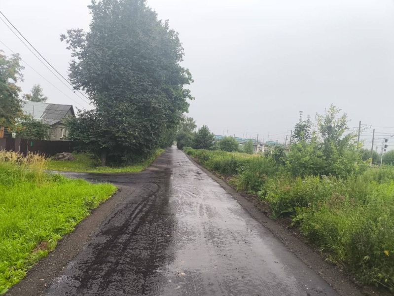 На улице Зелёной в Тучково завершён ремонт дороги 