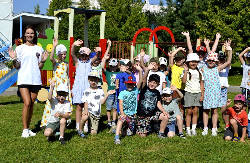 Акцию «Зарядка со стражем порядка» провели в Рузе сотрудники полиции