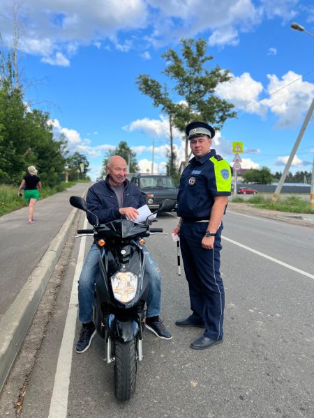 В Рузском округе провели профилактическое мероприятие «Мотоскутер»