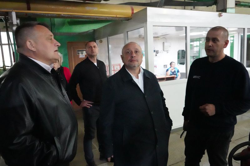 Александр Горбылёв проверил ход работ по модернизации котельной в Промзоне Рузы