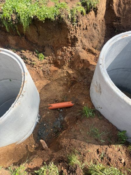 В Грибцово построили новые приемные колодцы