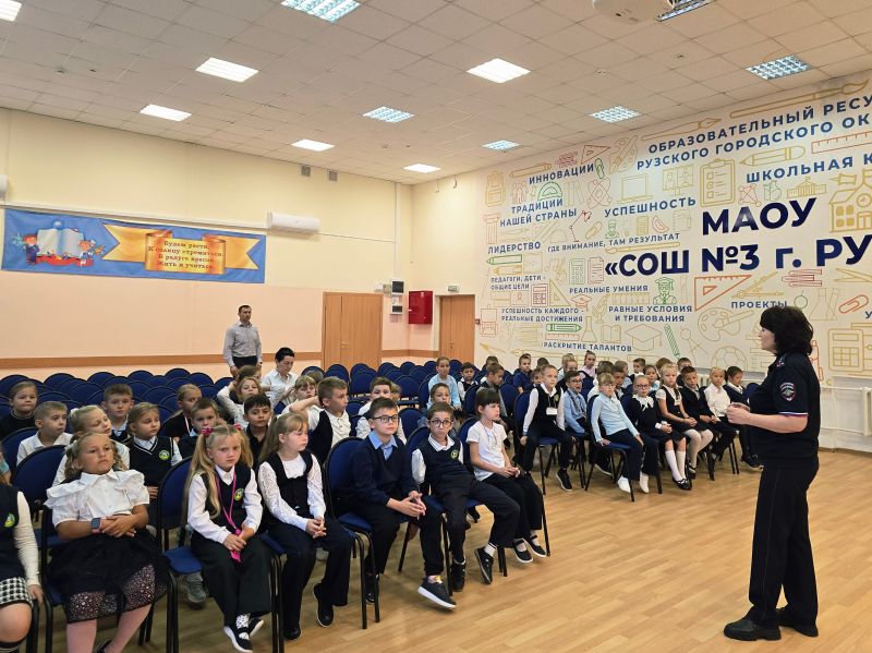 В Рузской школе №3 прошло занятие по дорожной безопасности