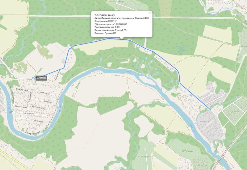 В Рузском округе отремонтируют дорогу Марково – Хрущёво – Ожигово