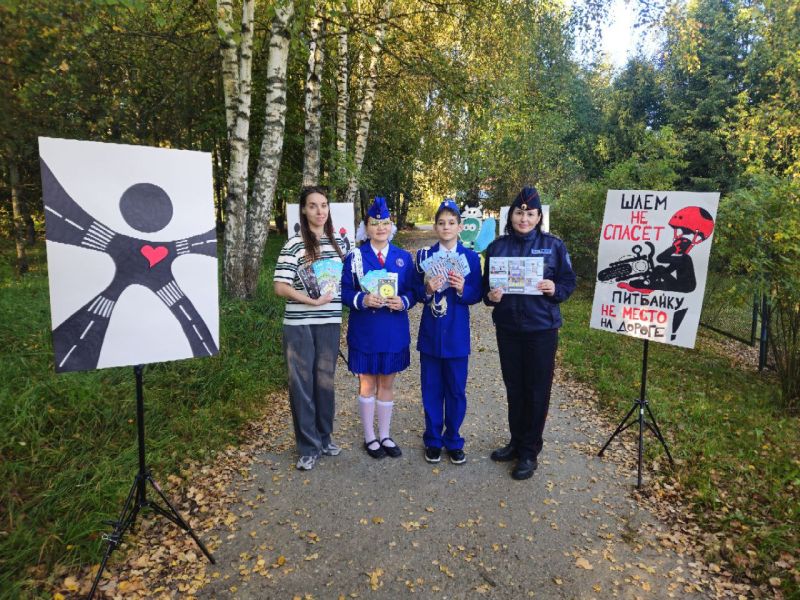 В Сытьково создали «Галерею безопасности» по дороге в школу