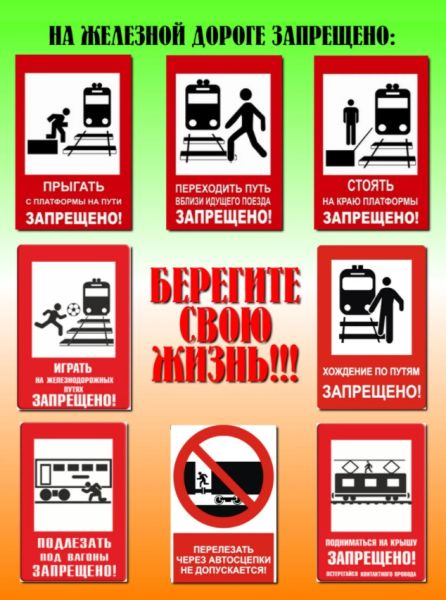 Железная дорога – зона повышенной опасности! 