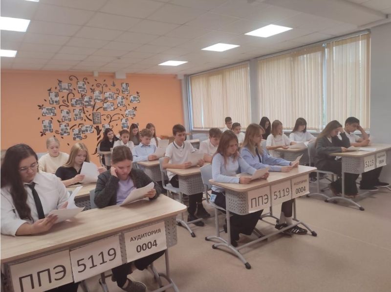 В Тучковской школе №3 писали «Есенинский диктант»