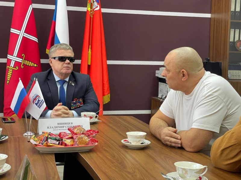 В Рузском округе прошла встреча с ветераном СВО 