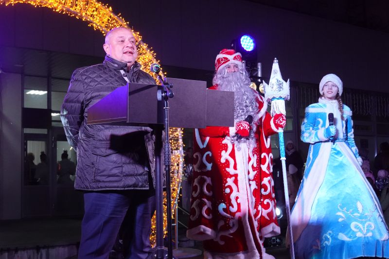 В Рузском округе зажгли главную новогоднюю ёлку