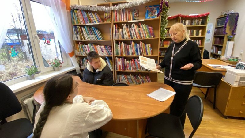 В Орешковской библиотеке поговорили об Александре Невском