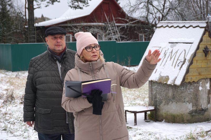 Александр Горбылёв совершил обход деревни Землино
