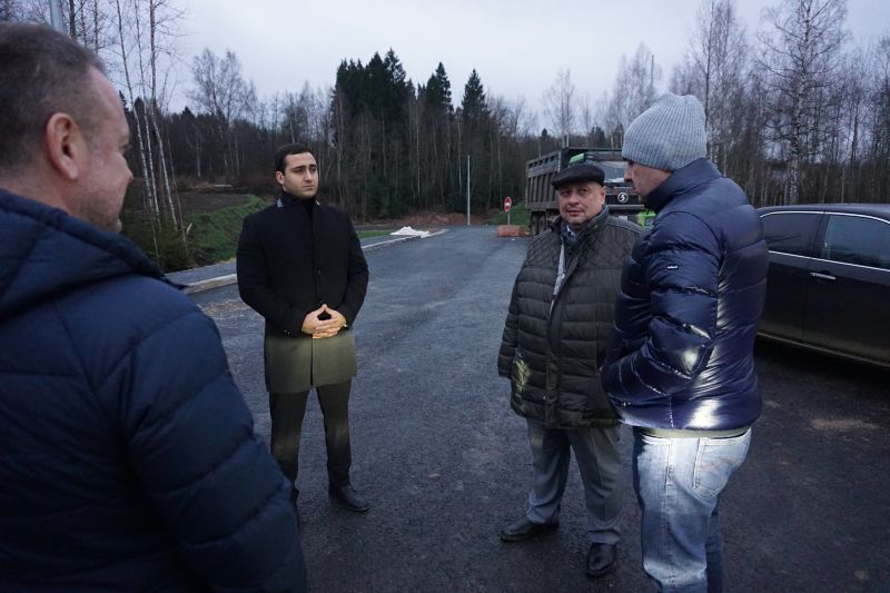Александр Горбылёв проверил ход строительства объездной дороги в Тучково